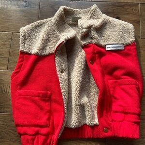 Red and Cream Kids Vest